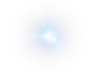 Star, blue, light, shine, sparkling, starlight, flash, universe beam with glowing effect and transparent background, png.