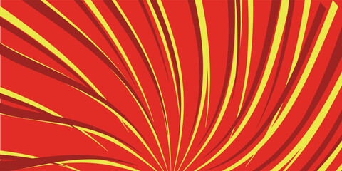 Vibrant Red Comic Book Explosion Background with Speech Bubble