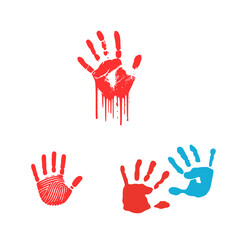 Obraz premium colorful hand prints