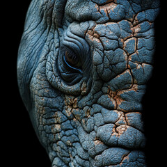 Close-up of an elephant's eye.