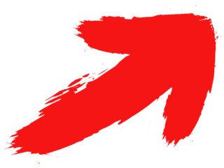 Single stylized arrow pointing upwards and to the right. Overall style is graphic and dynamic, conveying a sense of direction, movement, and energy.