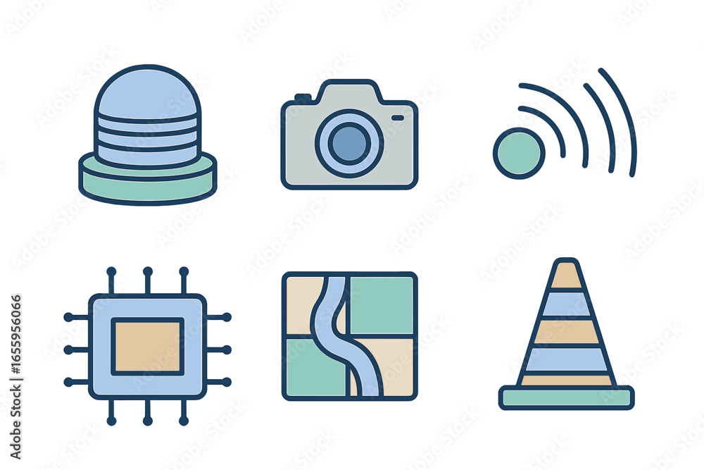 Poster Vector art of tech and design for digital projects