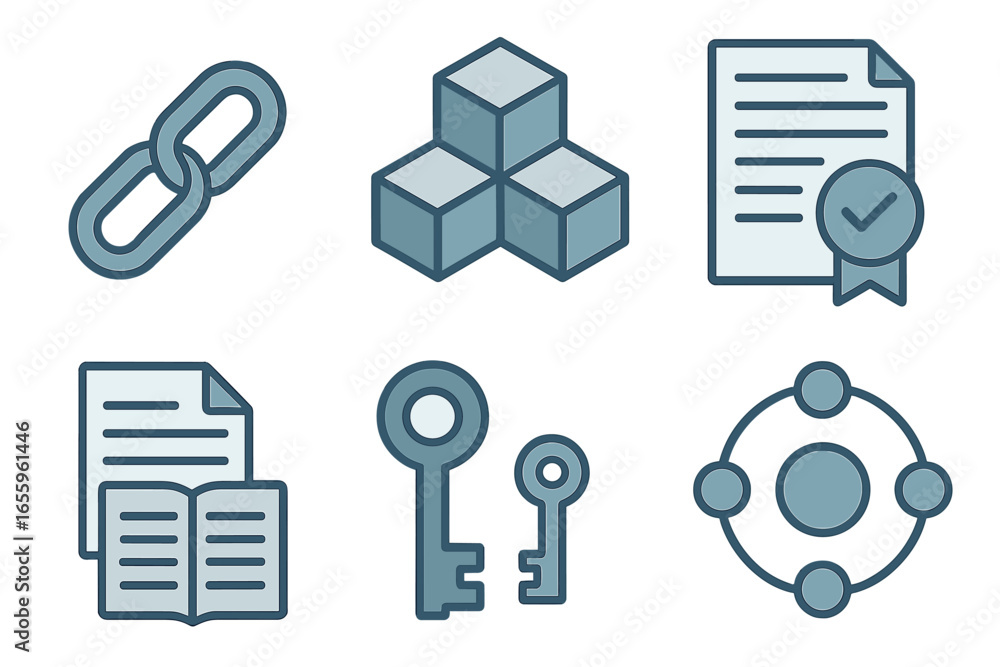 Poster vector art of secure data and connections digitally