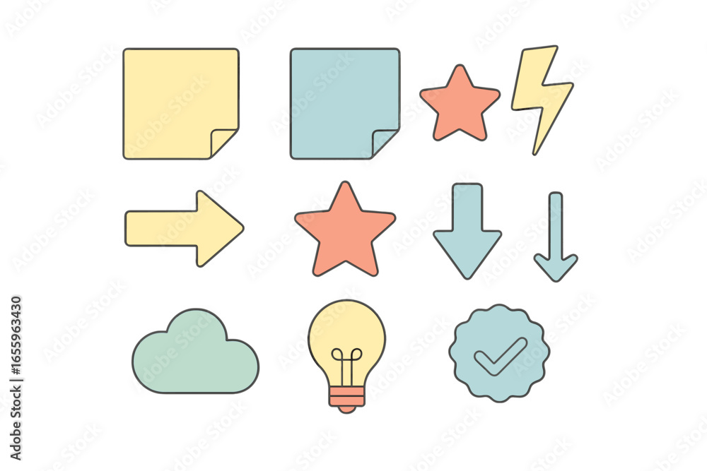 Poster creative vector elements for design projects and presentations