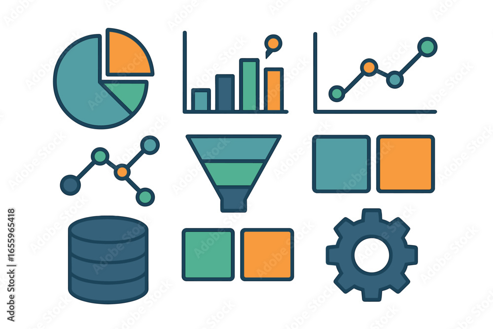 Poster exploring data visualization elements for effective analysis tools