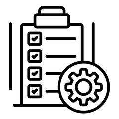 Fototapeta premium Task Management Icon