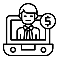 Fototapeta premium Freelance Badge Icon