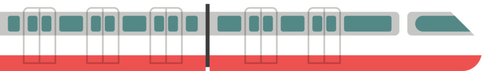 vector illustration of train