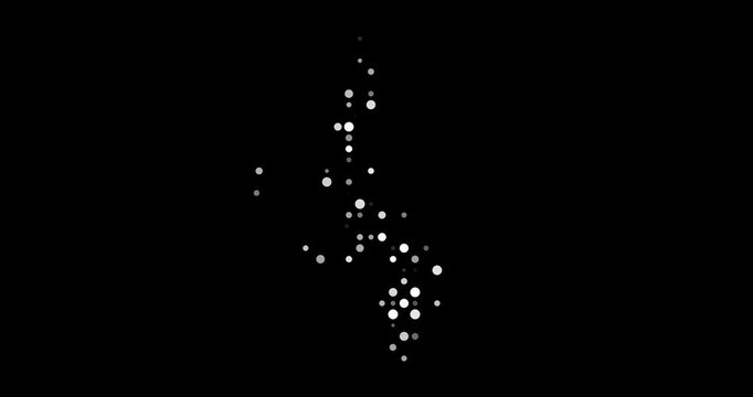 Dynamic Malawi map abstract dot artwork