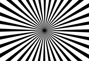 Radial black sunburst rays