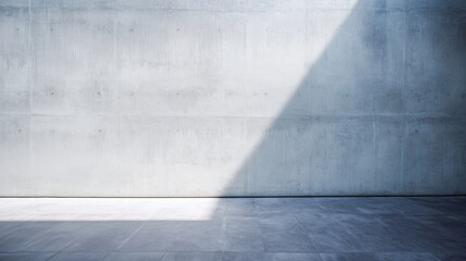 A minimalist scene featuring a gray concrete wall with subtle textures and soft lighting,