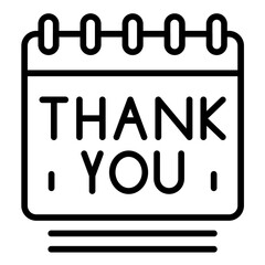 Thank You Note Icon