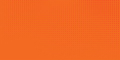 Dots halftone orange color pattern gradient texture with technology digital background. Dots pop art comics modern orange best seller