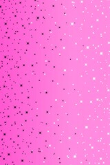 pink background with drops. Pink gradient background decorated with a pattern of small stars. Wallpaper, digital background. Pink, black, white. Design for wallpaper, cover, decoration, print, etc.