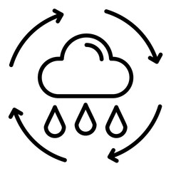 Rainwater Harvesting Icon
