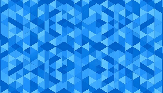 A captivating geometric pattern composed of numerous overlapping triangles in shades of blue, showcasing a dynamic and intricate design.