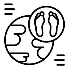 Fototapeta premium Refugee Icon