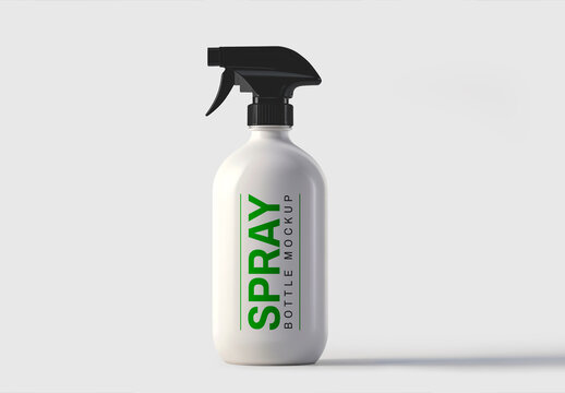 Realistic Spray Bottle Mockup for Branding