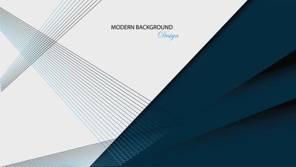 Obraz premium Blue abstract background vector design. Blue and white modern background. Suit for banner, backdrop, business card, invitation, presentation, certificate, award, coupon, voucher, poster, brochure, etc