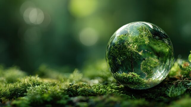 Green-toned ESG illustration representing environmental responsibility and long-term growth