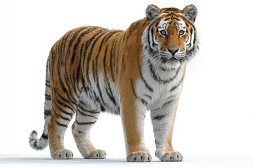 Fototapeta premium Full shot of a tiger, standing