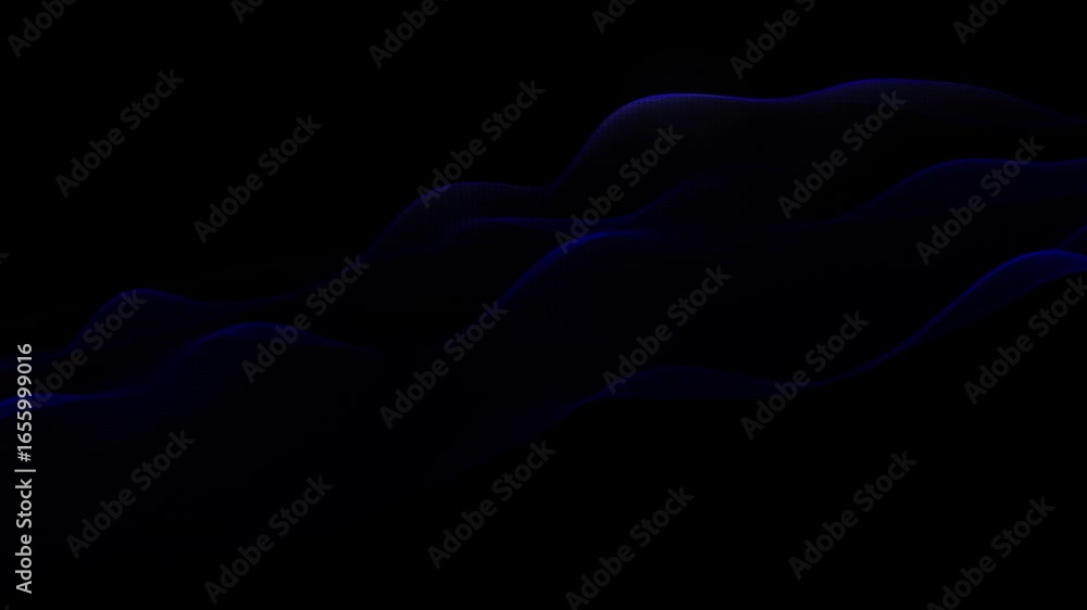 Poster cinematic loop of flowing abstract waves and curving lines over a dark elegant backdrop. perfect for