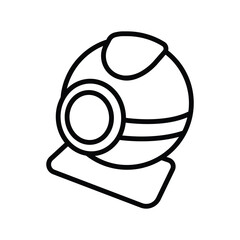 web cam icon vector design template simple and clean