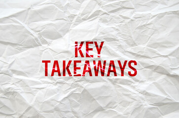 Key takeaways	