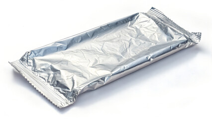aluminum foil on isolated background