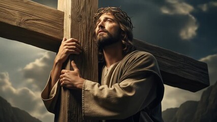 Jesus Christ Carrying the Cross: A Powerful Depiction of Faith and Sacrifice