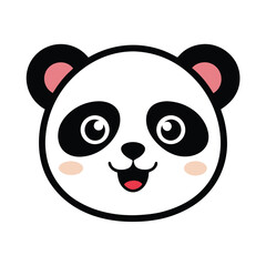 Happy Cute Panda Face