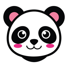 Fototapeta premium Adorable Panda Face