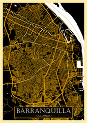 Barranquilla Colombia City Map. landmark travel downtown, city modern painting, artistic creative art, conceptual fantasy contemporary, graphic digital artwork,
