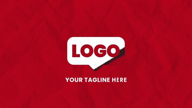 Scribble Drawn Paper Pencil Logo Reveal