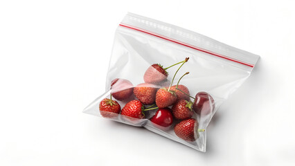 cherries in a ziploc bag