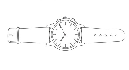 Timeless elegance captured in a classic analog wristwatch design, perfect for adding a touch of sophistication to any personal style or brand aesthetic.