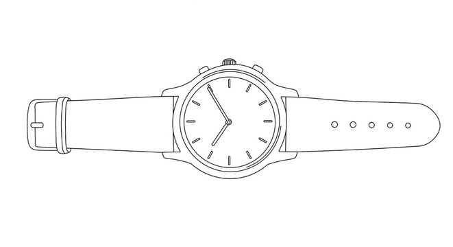 Timeless elegance captured in a classic analog wristwatch design, perfect for adding a touch of sophistication to any personal style or brand aesthetic.