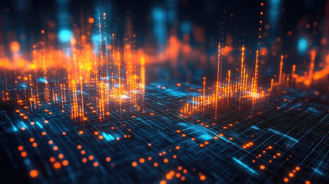Quantum-trained AI system forecasting economic trends using market signals, historical cycles, and probabilistic modeling for financial prediction