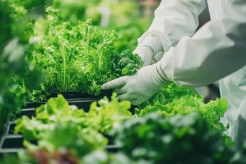Cultivating lettuce in controlled setting