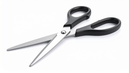 Branded office scissors isoleted on white background