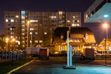 night view of the city