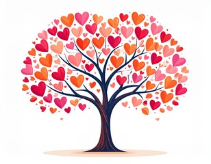 tree with hearts