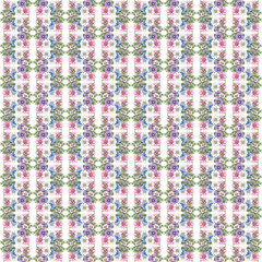 vector seamless pattern with flowers