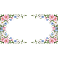 vector seamless pattern with flowers