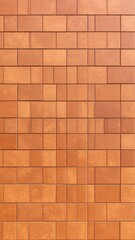 Obraz premium Orange tiled wall, repeating pattern