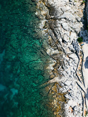 Rocky Coastline with Turquoise Sea