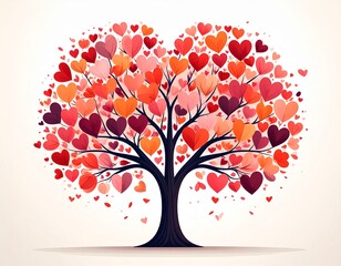 tree with hearts