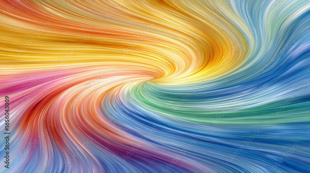 Poster an abstract background with a colorful gradient showcases a beautiful rainbow