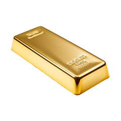 photo of A gold ingot isolated background