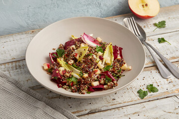Cicorino apple quinoa salad